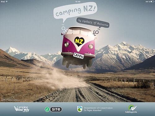 CampingNZ app Nueva Zelanda