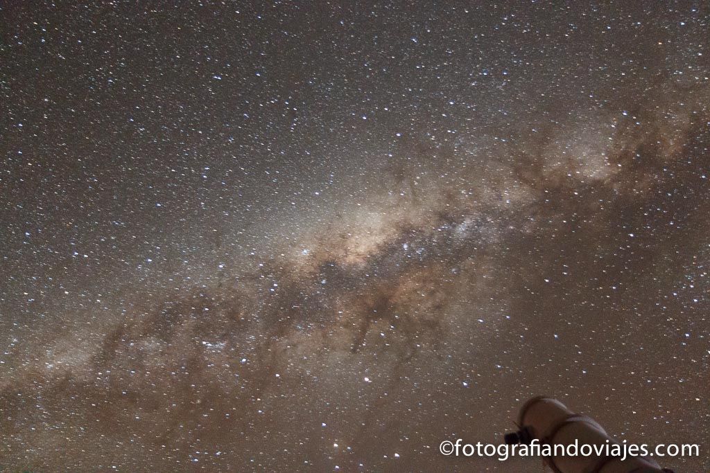 cielo estrellado en el desierto de Atacama