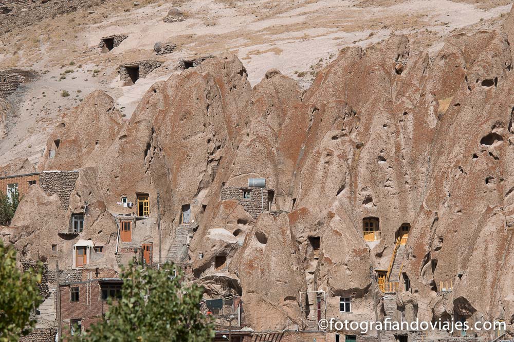 Casas cueva cerca de Tabriz