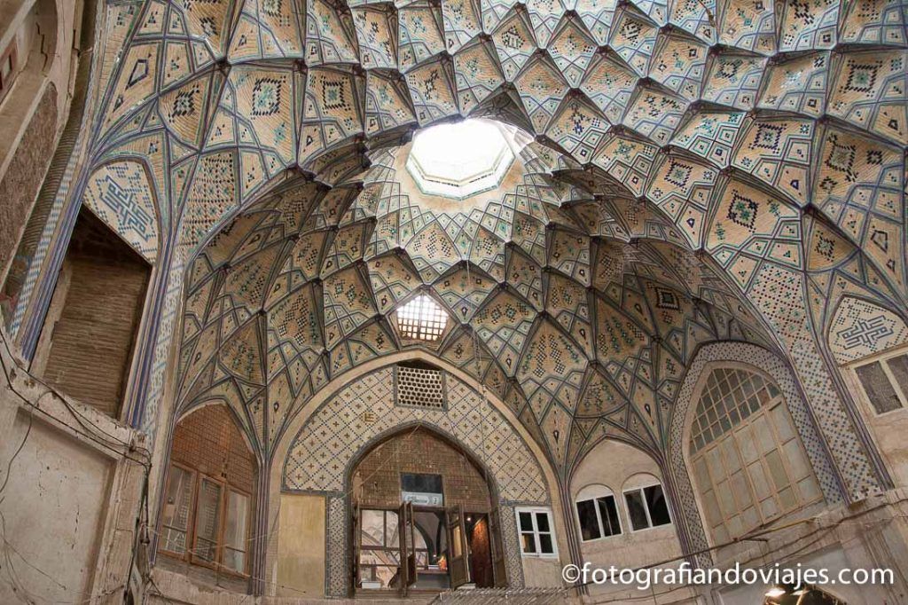 Caravanserai en el bazar de Kashan