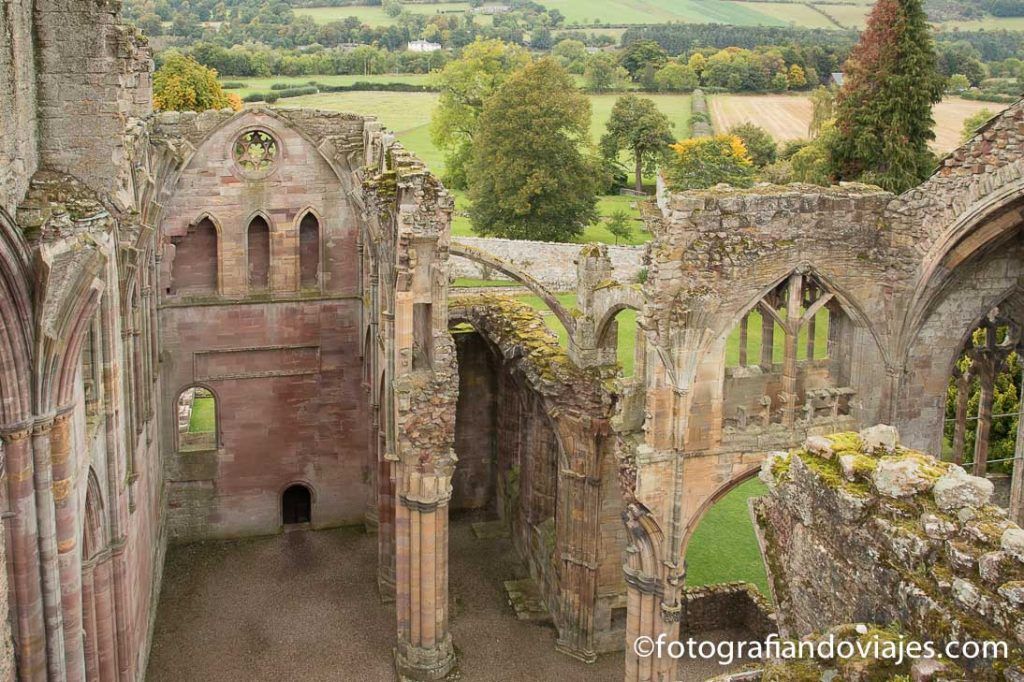 Abadía de Melrose en los borders de escocia