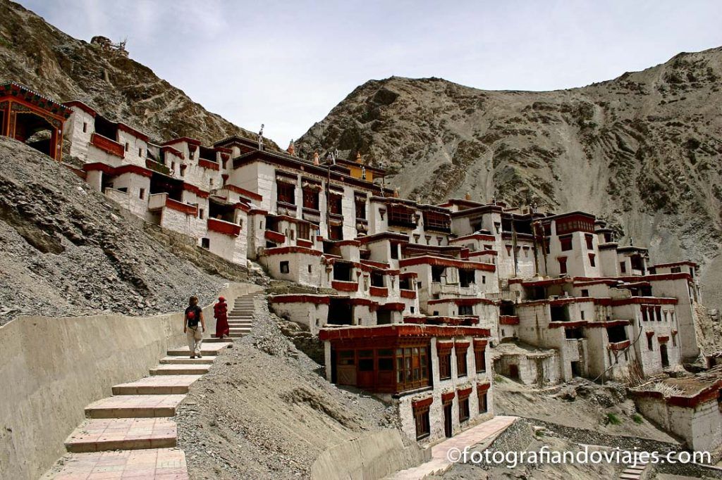 Monasterio de Rizong en Ladakh oeste Leh