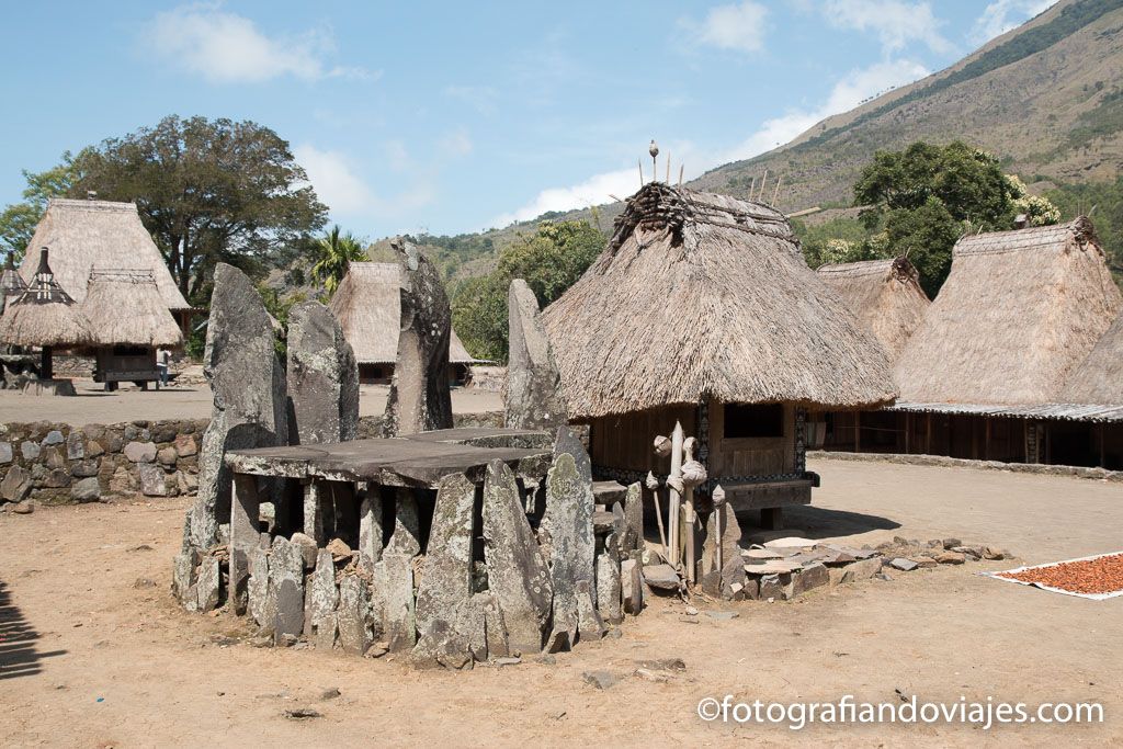 Bena pueblo Ngada isla de Flores Indonesia