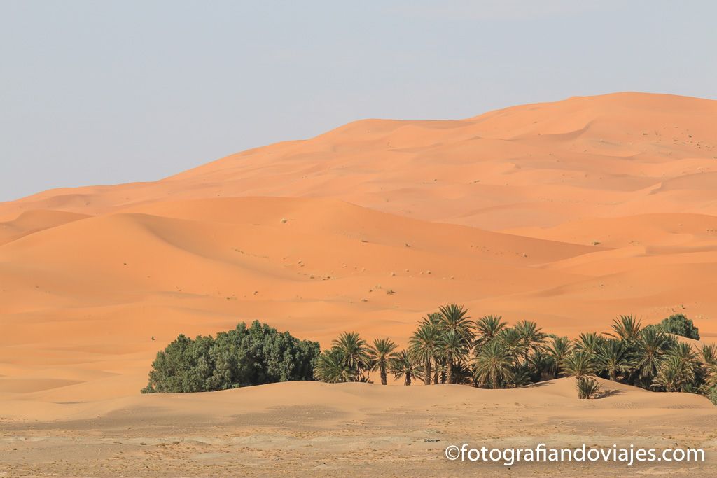 Dunas de arena en Merzouga