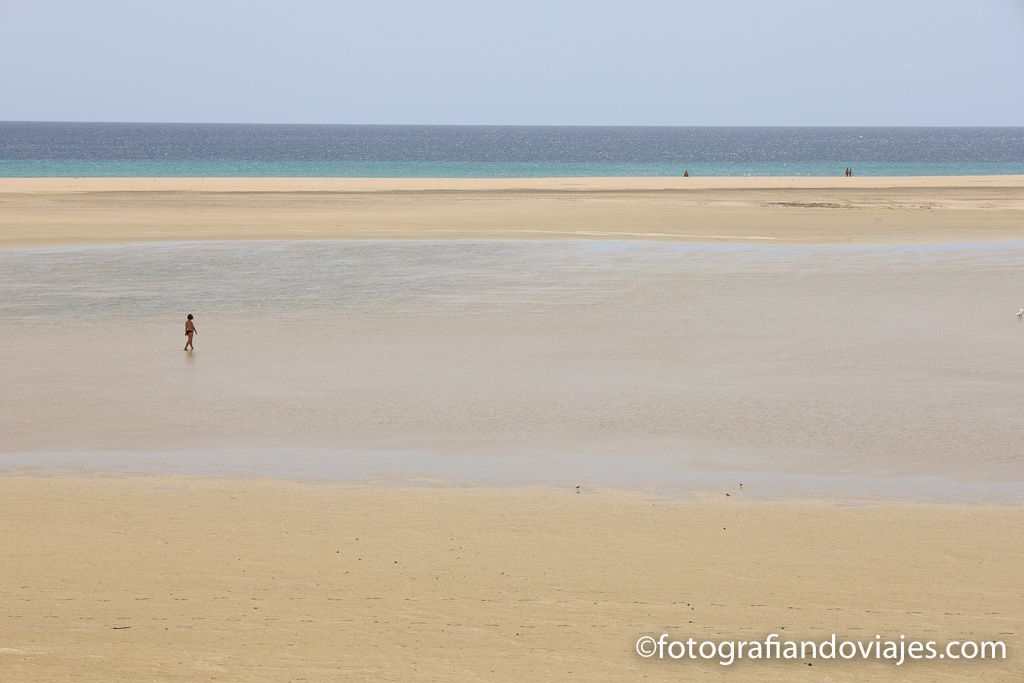 Playa Sotavento laguna Jandia Fuerteventura