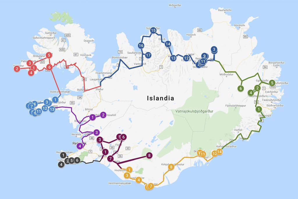 que ver ruta islandia 15 dias