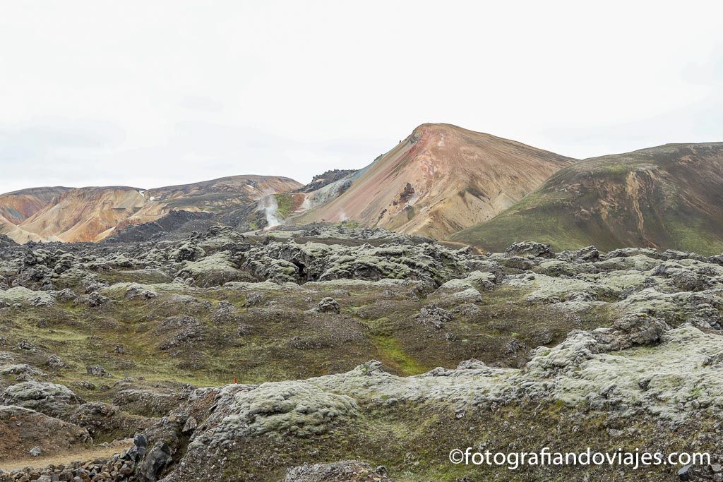campo lava trekking landmannalaugar Islandia