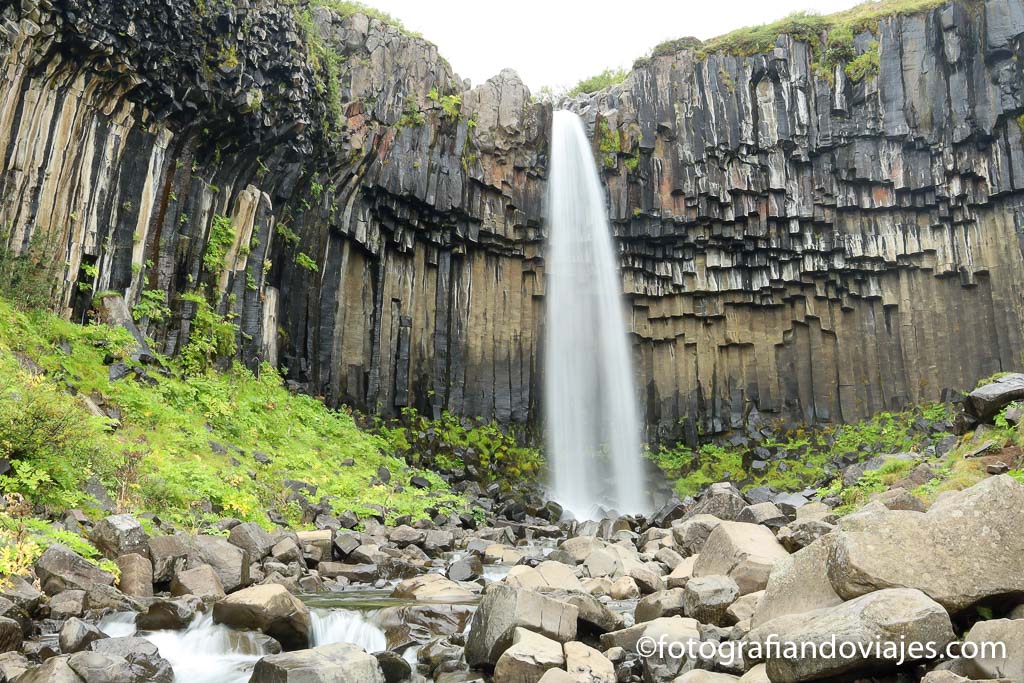 cascada Svartifoss islandia