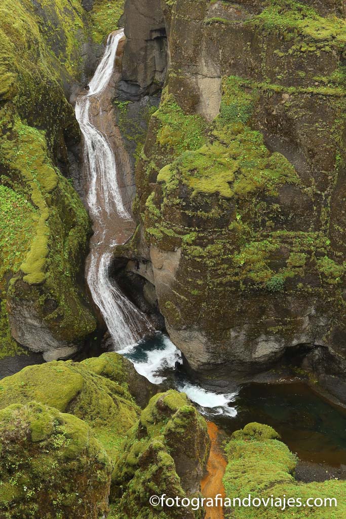 canon Fjadrargljufur islandia cascada Mogarfoss