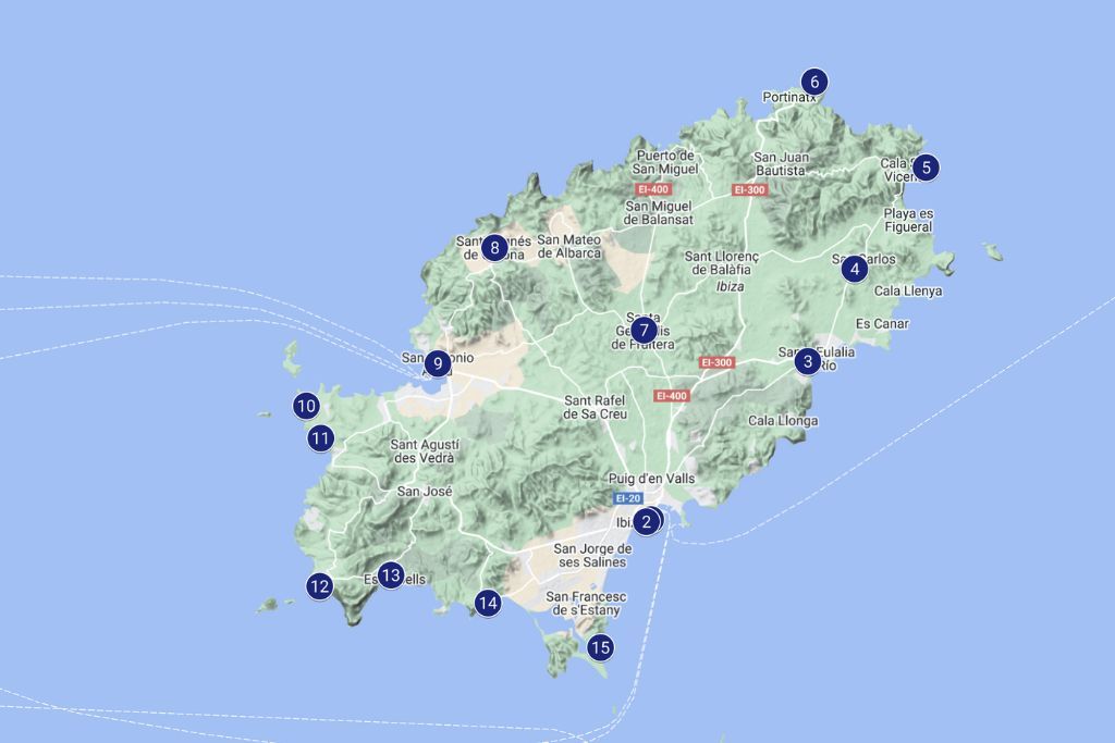 Ibiza mapa que ver