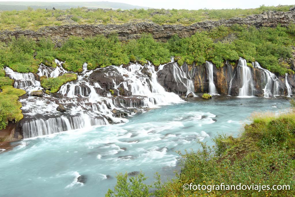 Hraunfossar cascada islandia