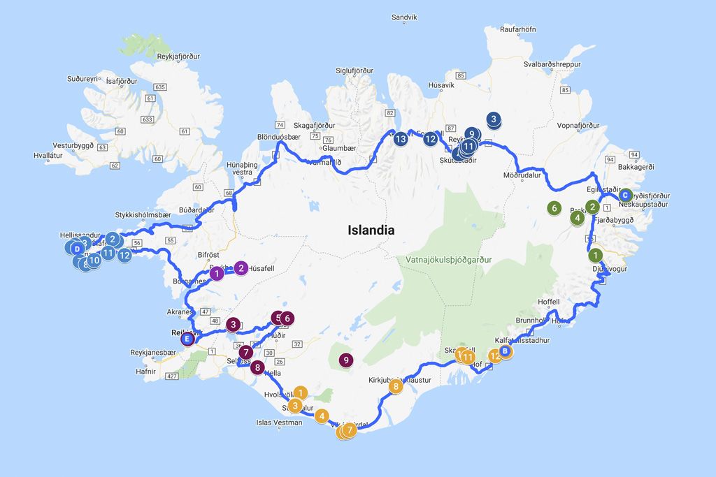 Ruta para ver Islandia en 10 dias