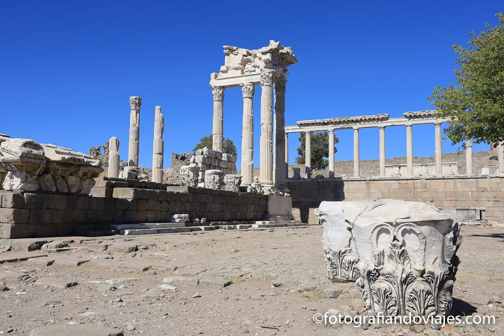 templo trajano que ver en Pergamo turquia