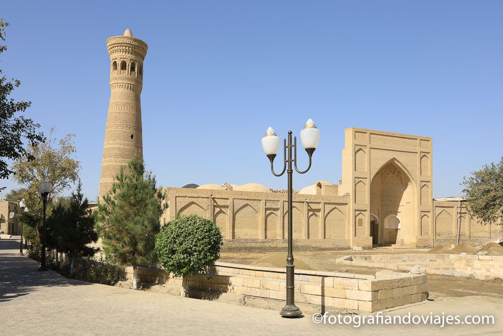 Minarete Khoja Kalon bukhara recorrido