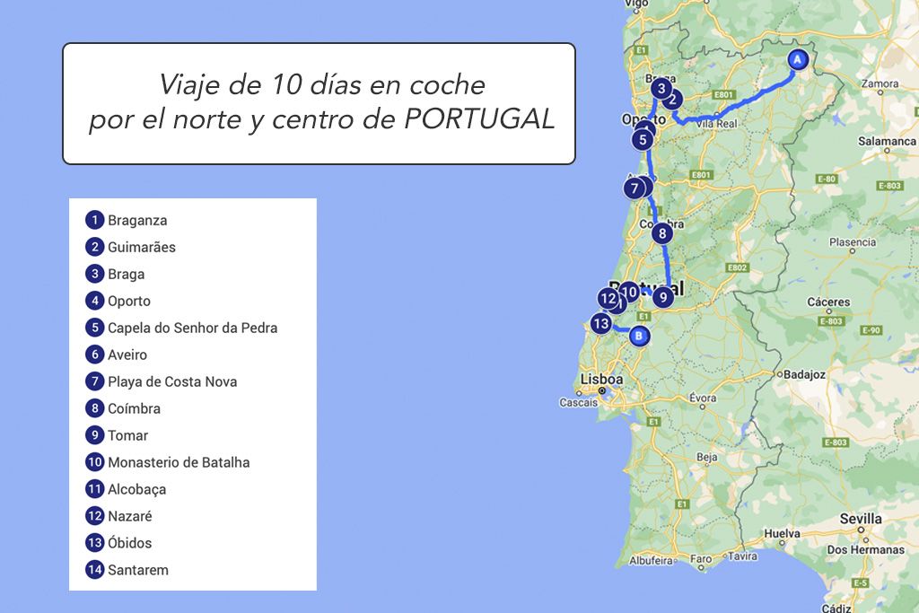 Condimento seda Ciudadano Centro y norte de Portugal: que ver en 10 días y la mejor ruta en coche