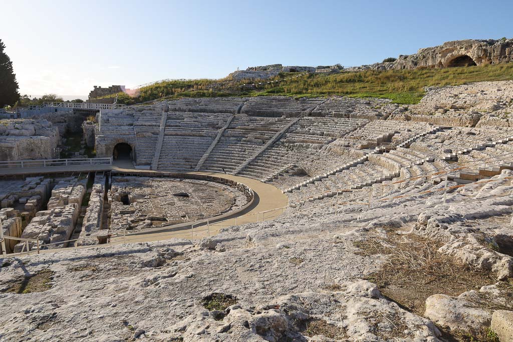 teatro de la neapolis de siracusa en sicilia