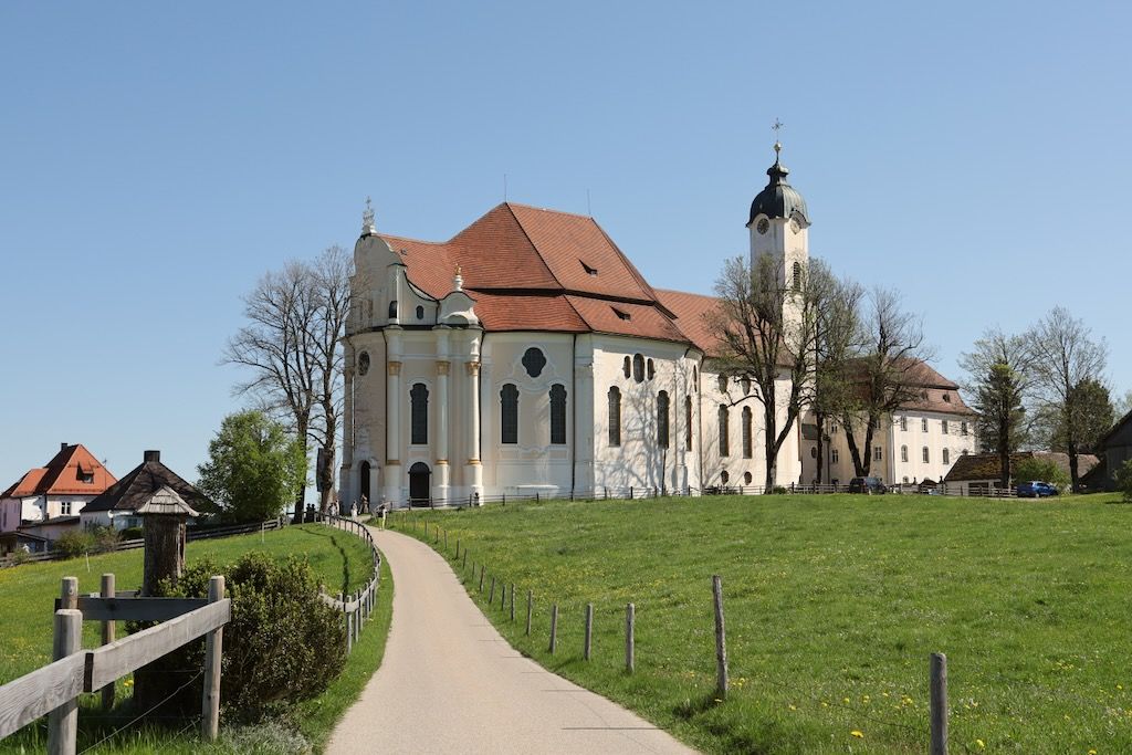 wieskirche o iglesia wies en baviera ruta romántica de alemania