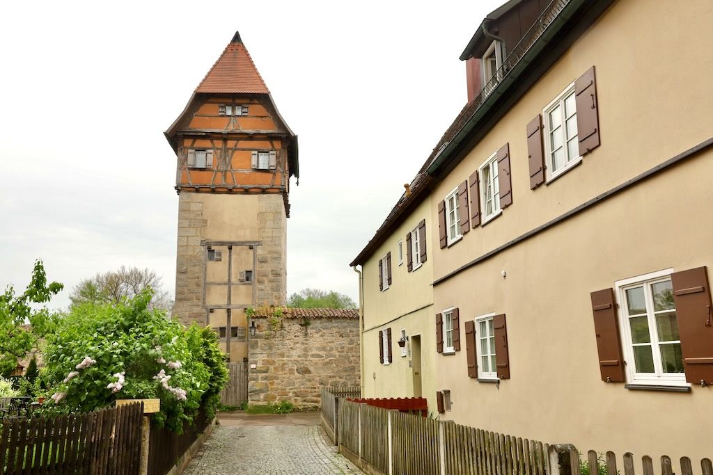 Bäuerlinsturm Dinkelsbühl Ruta Romántica Baviera Alemania