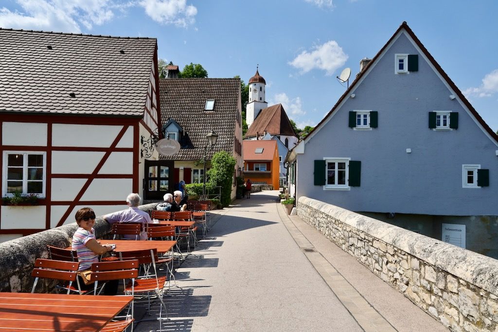 Cafe del puente (Brückencafé) Harburg ruta romantica alemania
