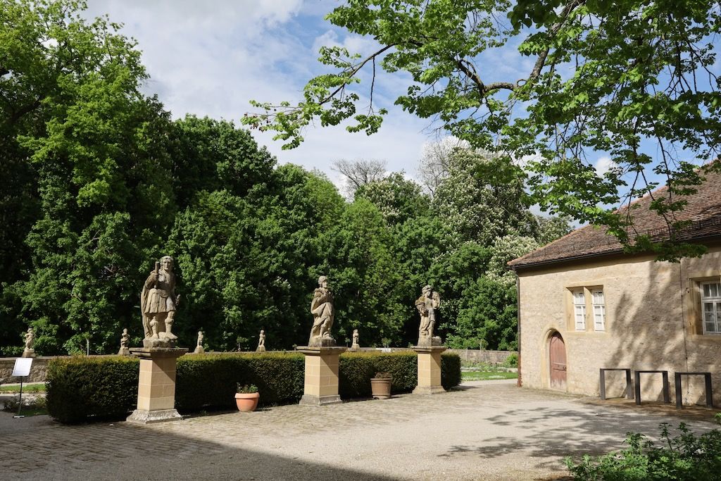 Jardines castillo Weikersheim Schloss Ruta Romantica Alemania
