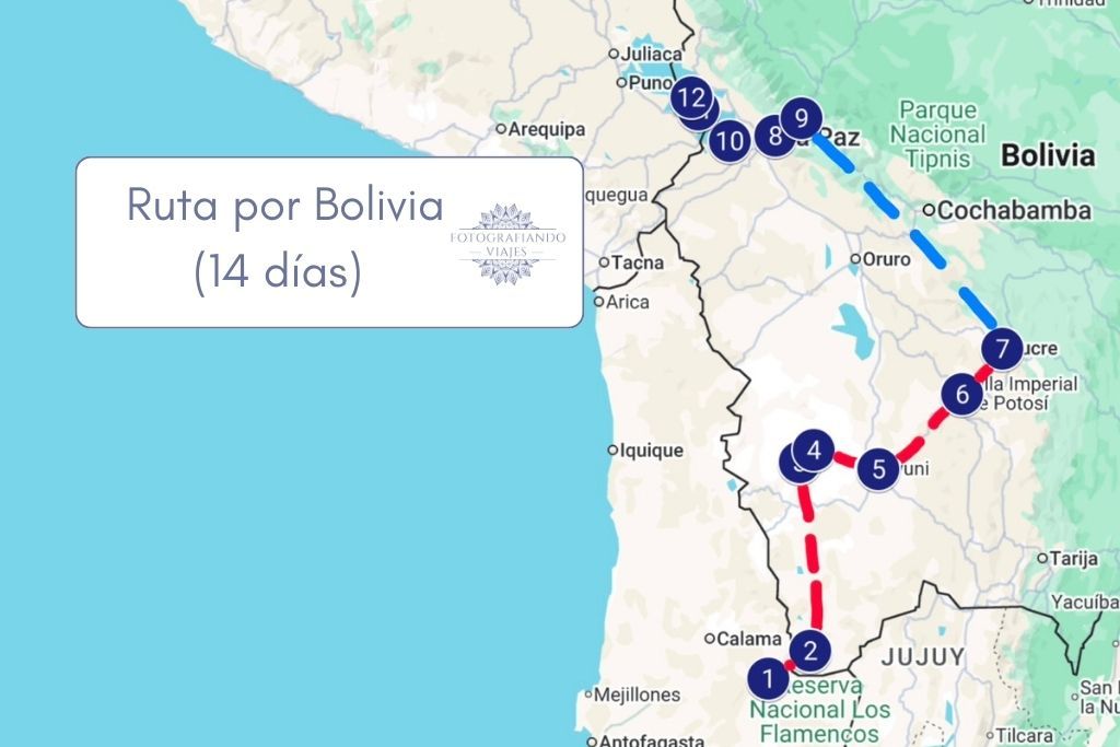 Recorrido viaje por Bolivia 14 días en coche que ver