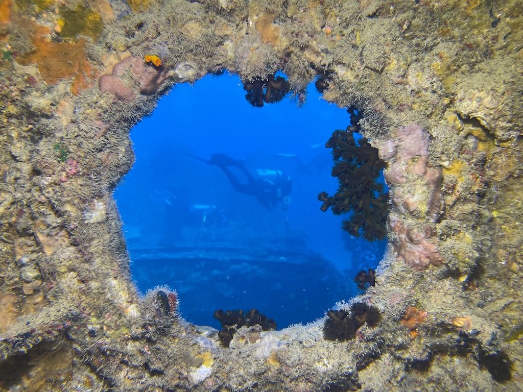 pecio buceo en el mar Rojo