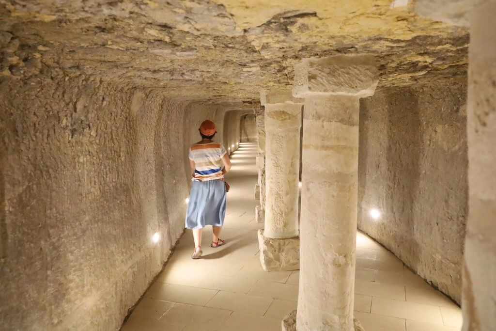 entrada a la piramide escalonada de zoser Saqqara