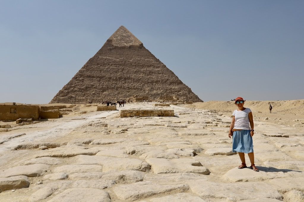 via ceremonial Esfinge a kefren de Giza