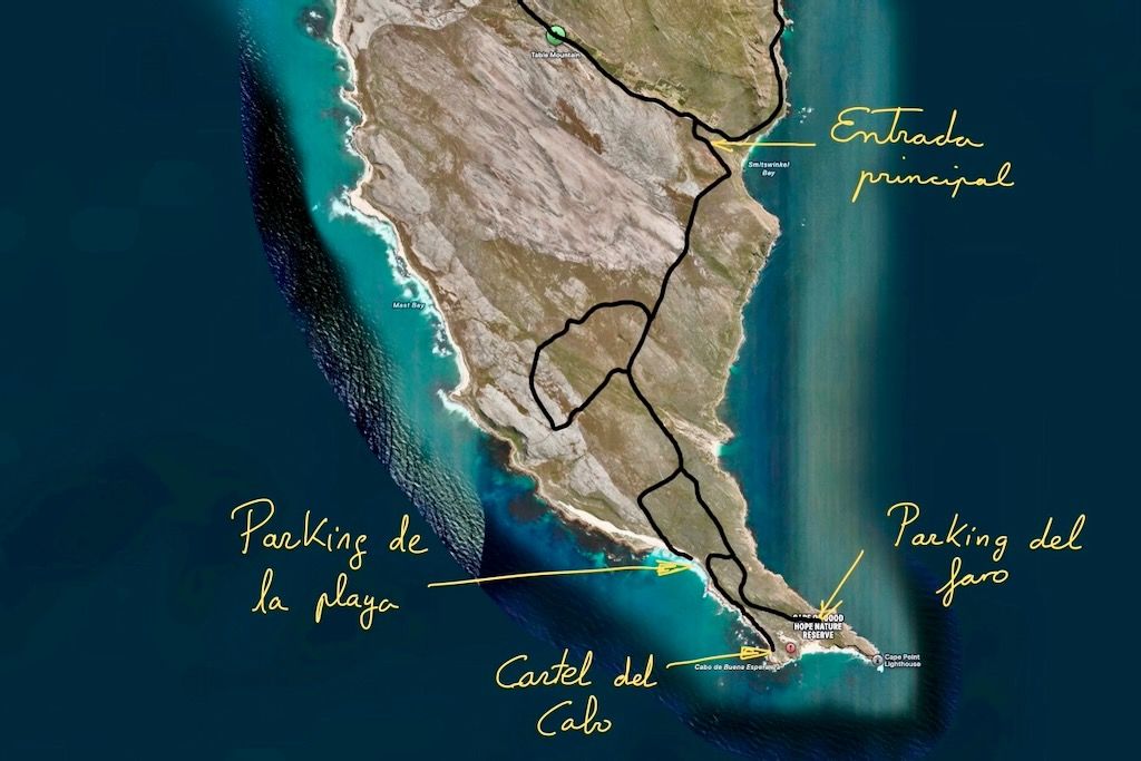 Mapa cabo Buena Esperanza que ver