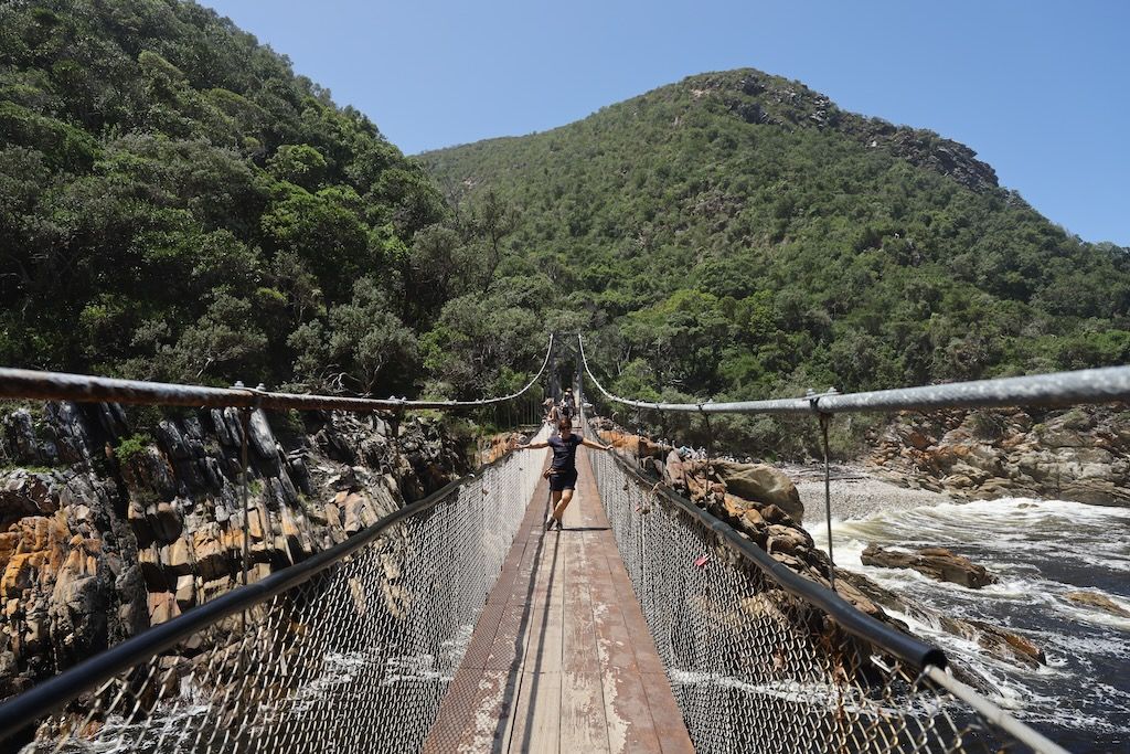 Mouth Trail sendero puentes colgantes Tsitsikamma