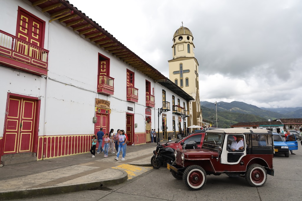 plaza bolivar Salento Quindio Colombia eje cafetero