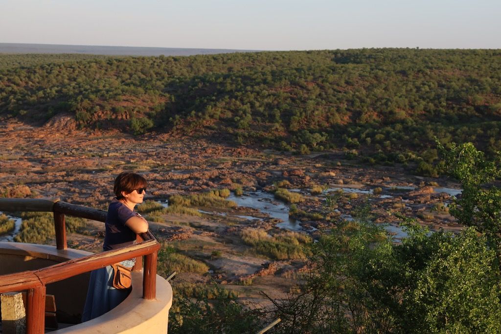 vistas desde campamento olifants en Kruger