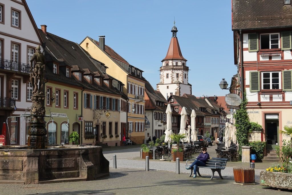 Gengenbach Fuente Röhrbrunnen marktplatz