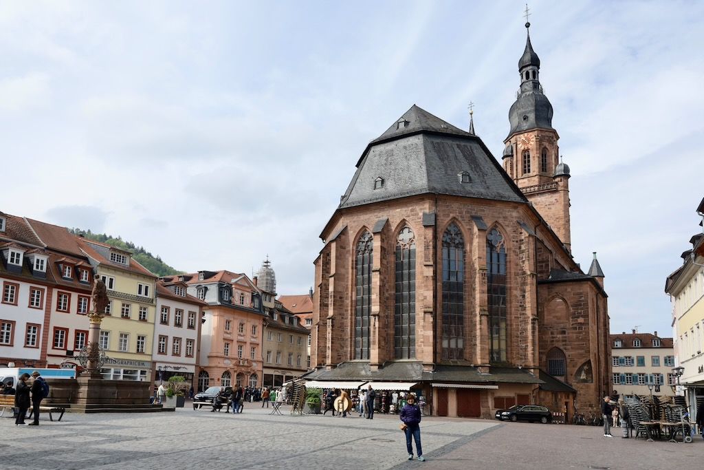 Heidelberg plaza del mercado Iglesia del Espíritu Santo