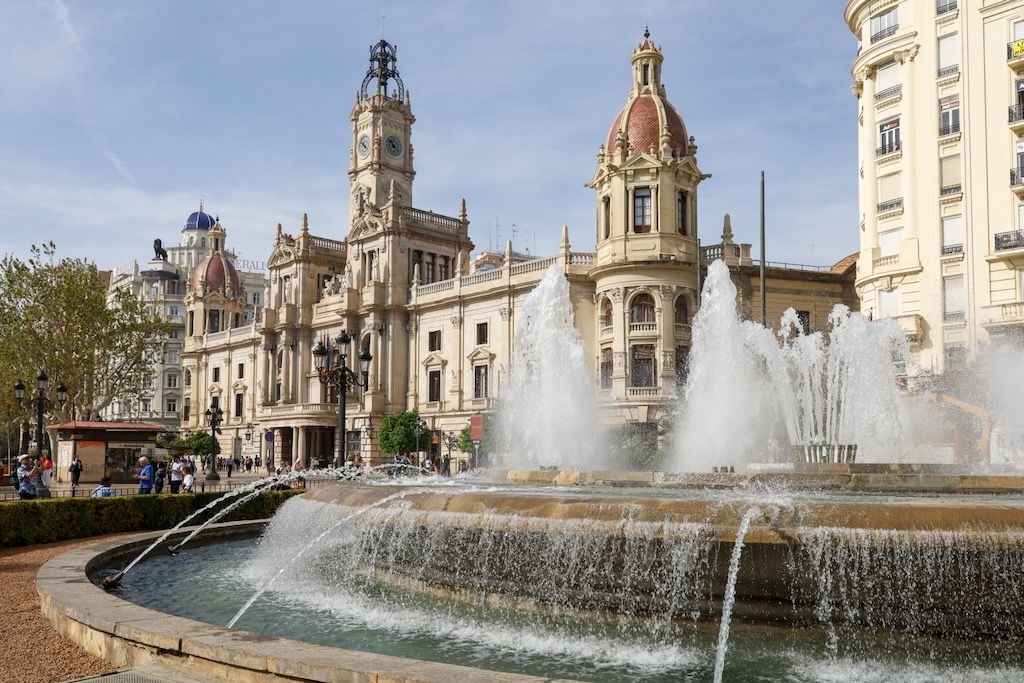 Valencia, plaza del ayuntamiento