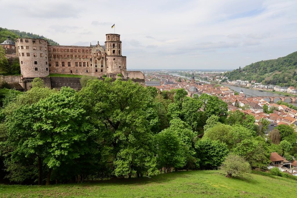 vistas desde el mirador castillo Heidelberg alemania