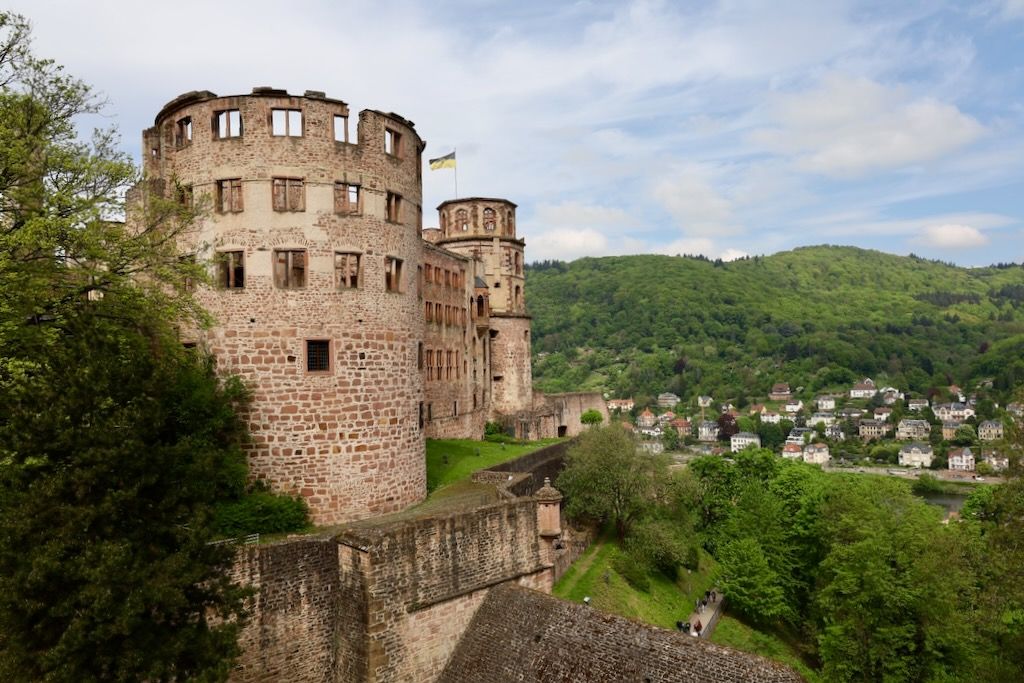 vistas desde el mirador castillo Heidelberg alemania
