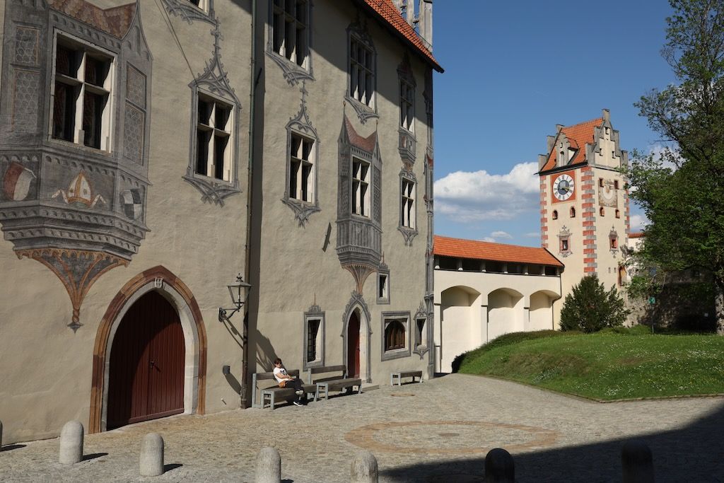 patio del Castillo Füssen Hohes Schloss ruta romantica