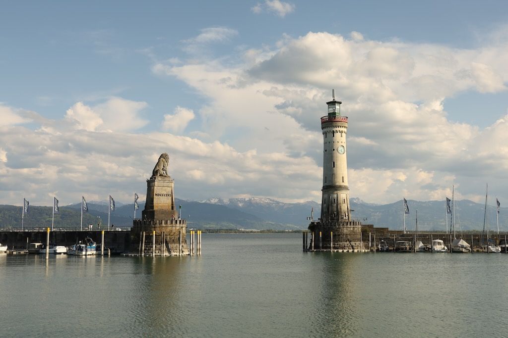 Faro de Lindau y leon bavaro (Neuer Leuchtturm)
