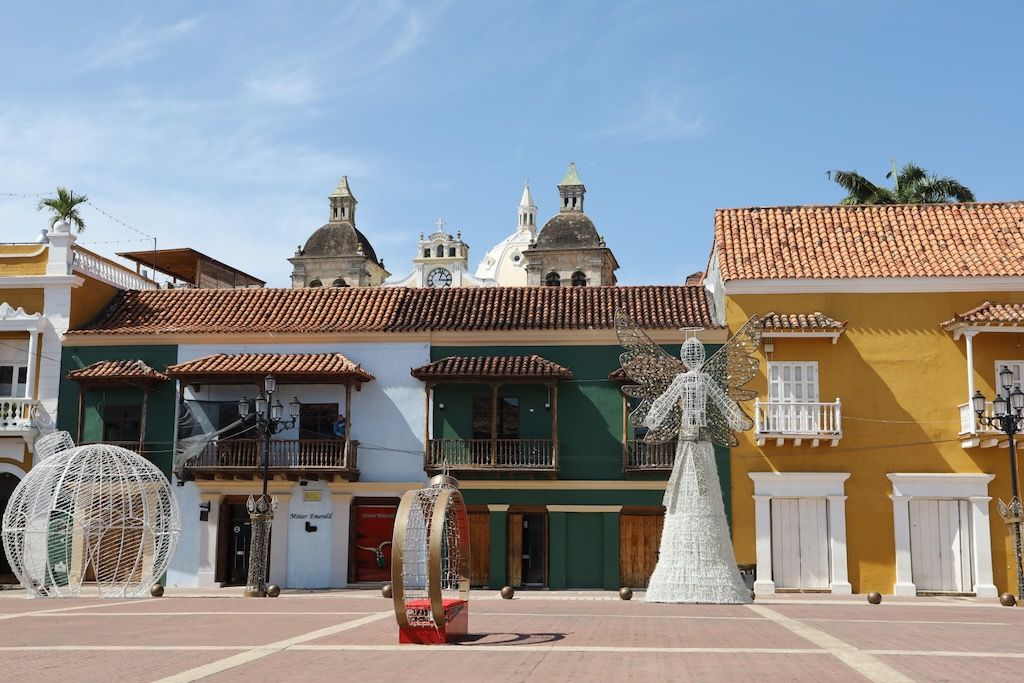 Plaza de la aduana Cartagena de Indias Colombia