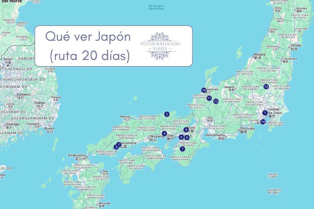 Recorrido Japon 3 semanas que ver viaje