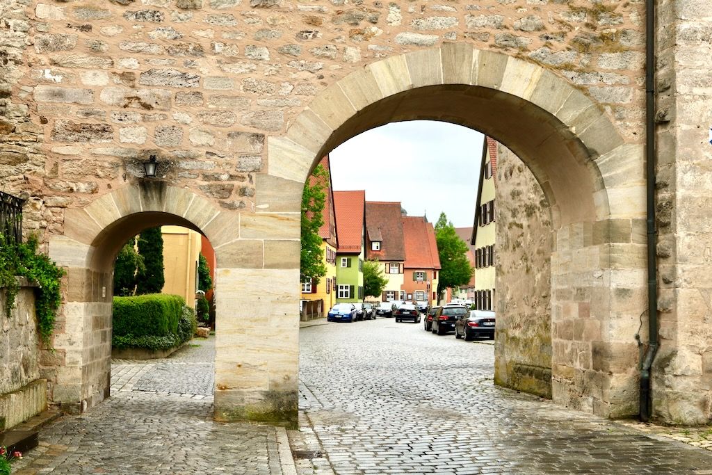 Dinkelsbühl (Ruta Romántica) Babiera Alemania punto de inicio del recorrido a pie