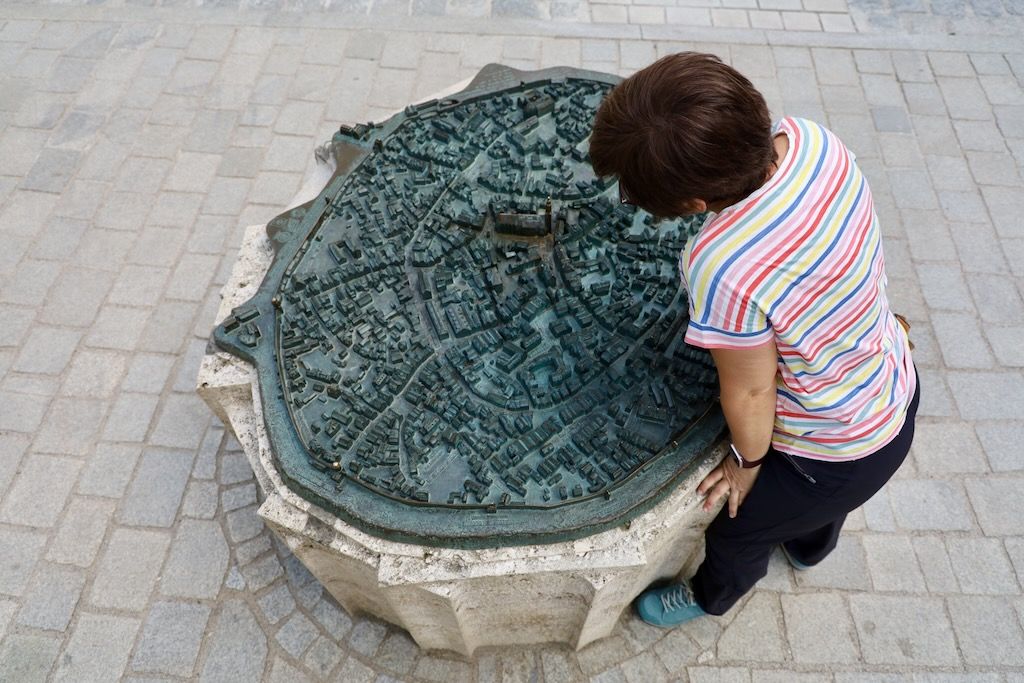 Maqueta barrio antiguo Altstadt Nördlingen Ruta Romántica Alemania