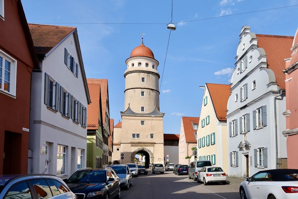 Puerta Löpsinger Tor Nördlingen Ruta Romántica Alemania