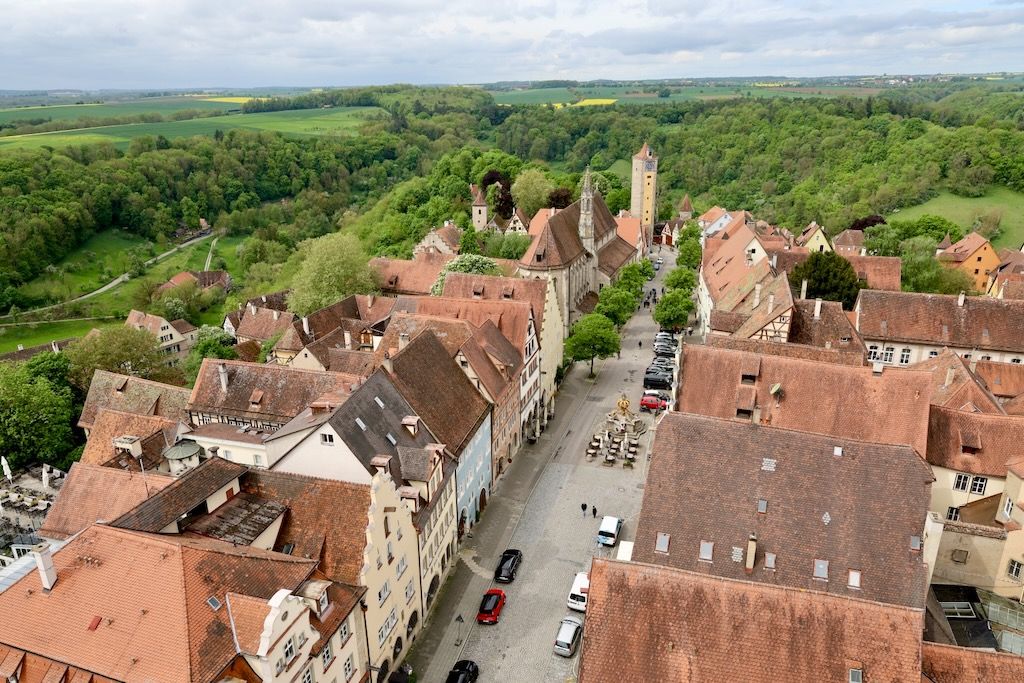 Vista Rothenburg ob der Tauber Ruta Romantica Alemania