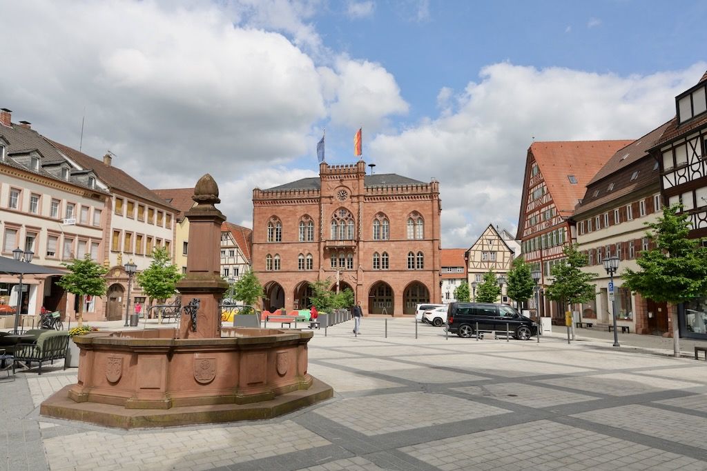 ayuntamiento plaza mercado Tauberbischofsheim Ruta Romantica Alemania