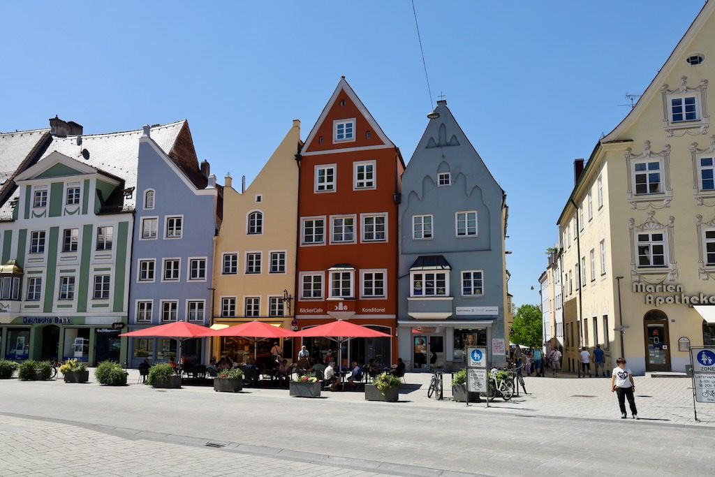 Plaza Hauptplatz Landsberg am Lech ruta romantica alemania