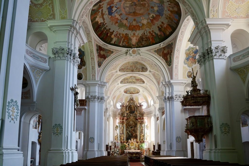 interior Iglesia Santa Cruz Heilig-Kreuz-Kirche de Donauwörth Ruta Romantica Alemaniajpeg