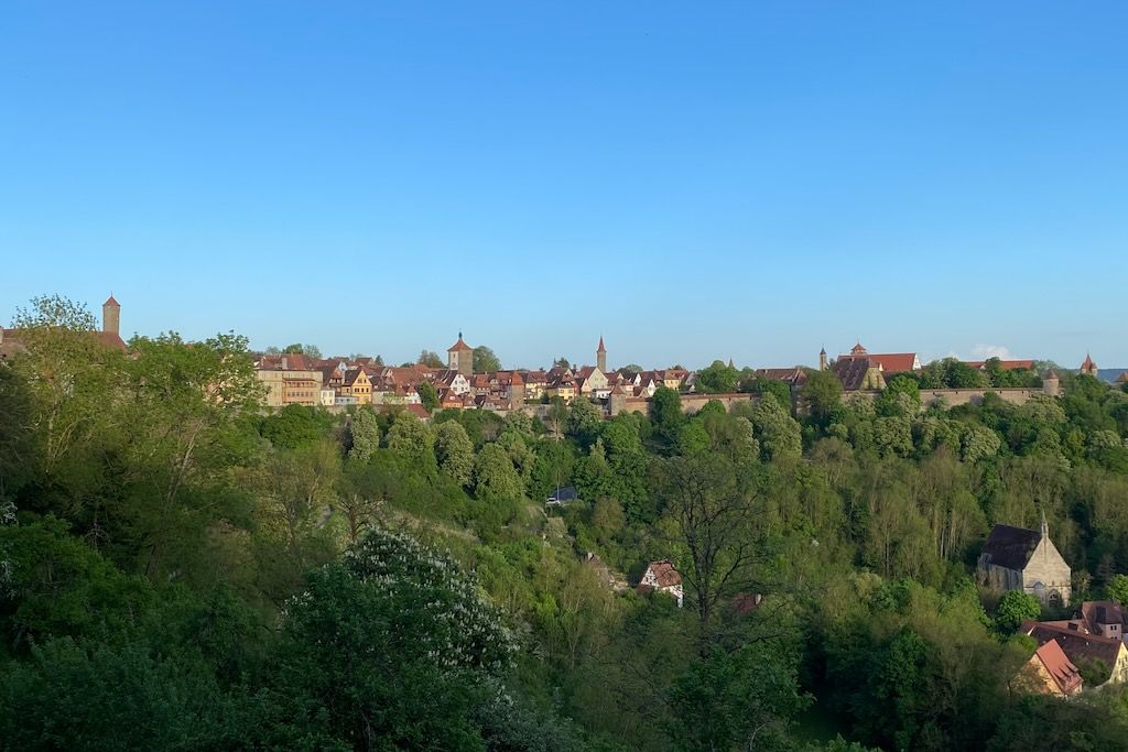 jardin Burggarten Rothenburg ob der Tauber Ruta Romantica