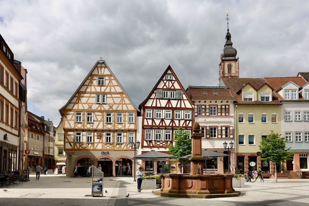 plaza mercado Tauberbischofsheim Ruta Romantica